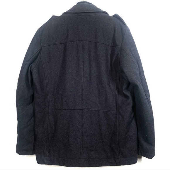 I JEANS by BUFFALO Charcoal Gray Wool-Blend Dual Layer Pea Coat - Picture 5 of 13